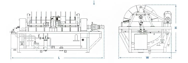 Mining Slurry Dewatering Tc Rotary Disk vacuum Filter Precision Disc Ceramic Filter